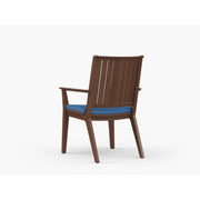 Picture of Sky Ipe Dining Arm Chair with Spectrum Indigo RAIN Cushion