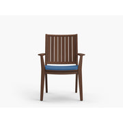 Picture of Sky Ipe Dining Arm Chair with Spectrum Indigo RAIN Cushion