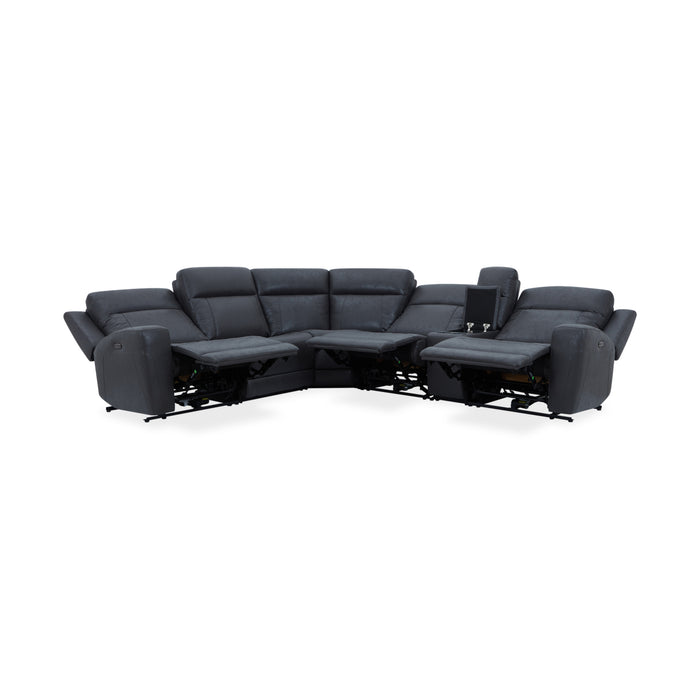 Picture of the 6 Piece Studio Grey Motion Sectional Group