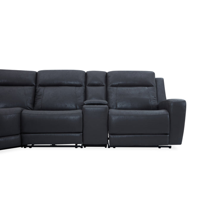 Picture of the 6 Piece Studio Grey Motion Sectional Group