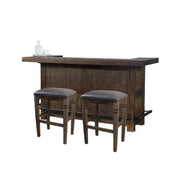 Picture of 80” Kingston Bar Set in Tobacco Leaf