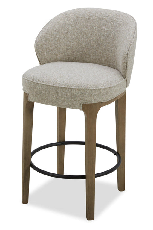 Amelia Fabric 26" Counter Stool - Beige