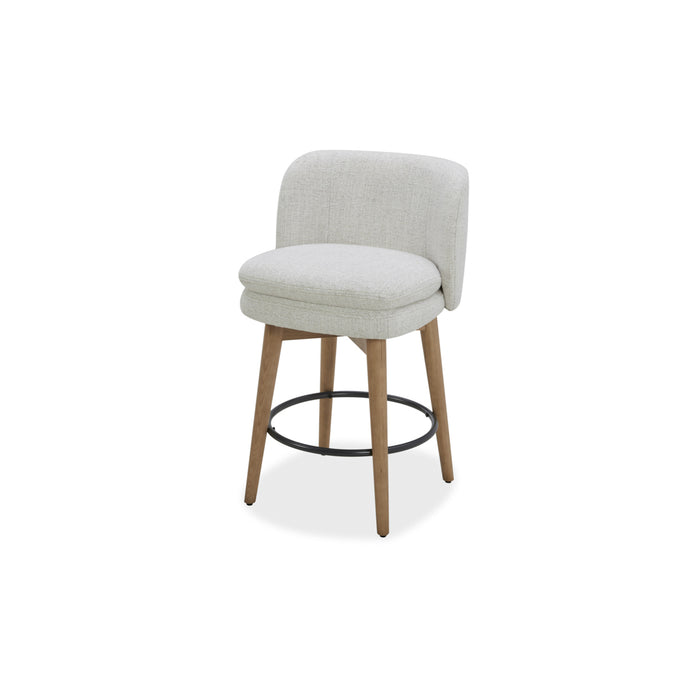 Mia Swivel Fabric 26" Counter Stool - Wheat