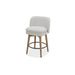 Mia Swivel Fabric 26" Counter Stool - Wheat