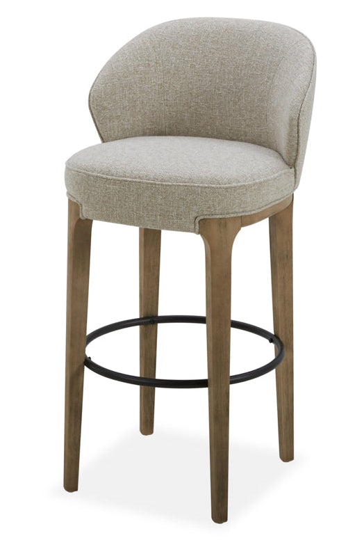 Amelia Fabric 30" Barstool - Beige