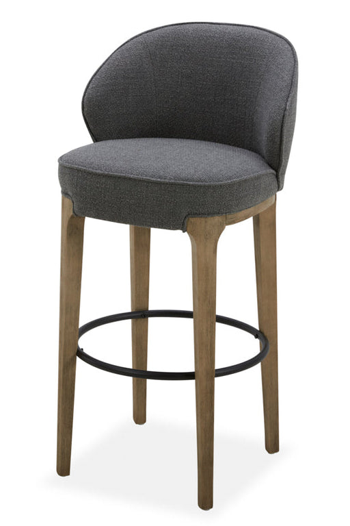 Amelia Fabric 30" Barstool - Grey