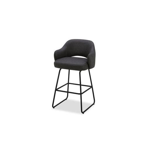 Brody Deluxe Uph. Swivel 30" Barstool - Charcoal