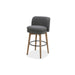 Mia Swivel Fabric 30" Barstool - Grey