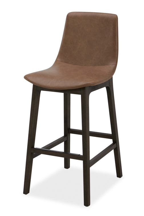 Studio Deluxe Uph. 30" Barstool - Brown