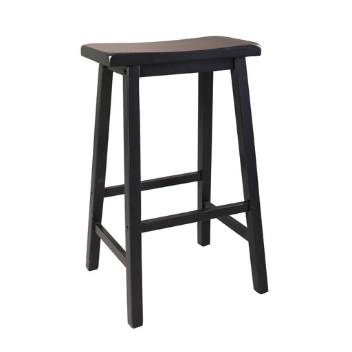 Picture of Sawhorse Backless Stool in Black