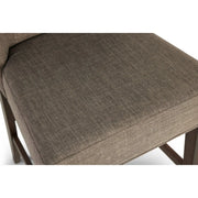 Picture of Upholstered Double Bridge 26" Counter Chair in Dark Chestnut