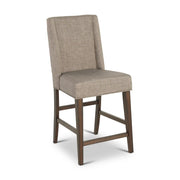 Picture of Upholstered Double Bridge 26" Counter Chair in Dark Chestnut
