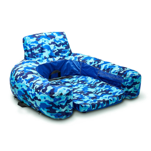 Blue Camo Extendable Lounge Chair - The Great Escape