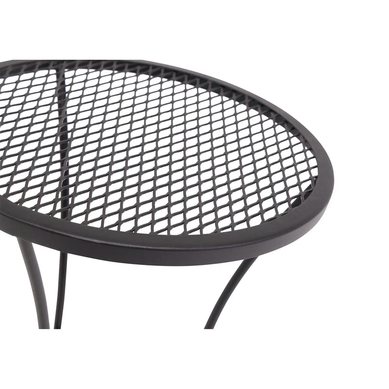 Vera 16" Round Mesh Top End Table - The Great Escape