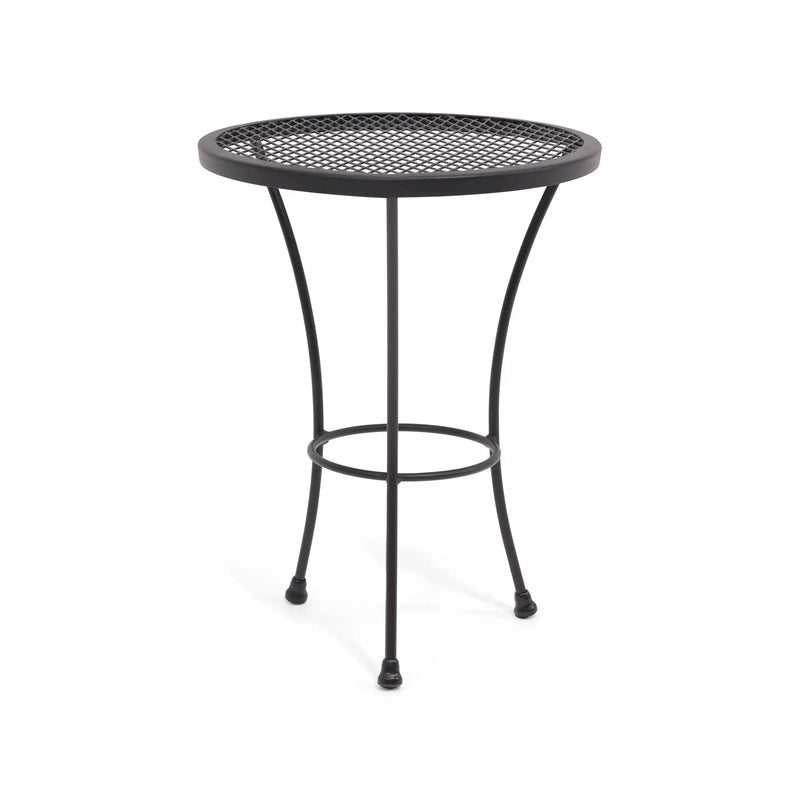 Vera 16" Round Mesh Top End Table - The Great Escape