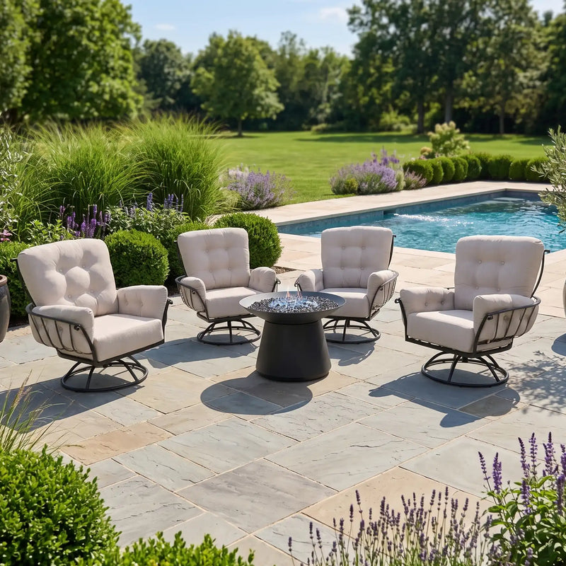 Vera 5 Piece Firepit Chat Group - The Great Escape