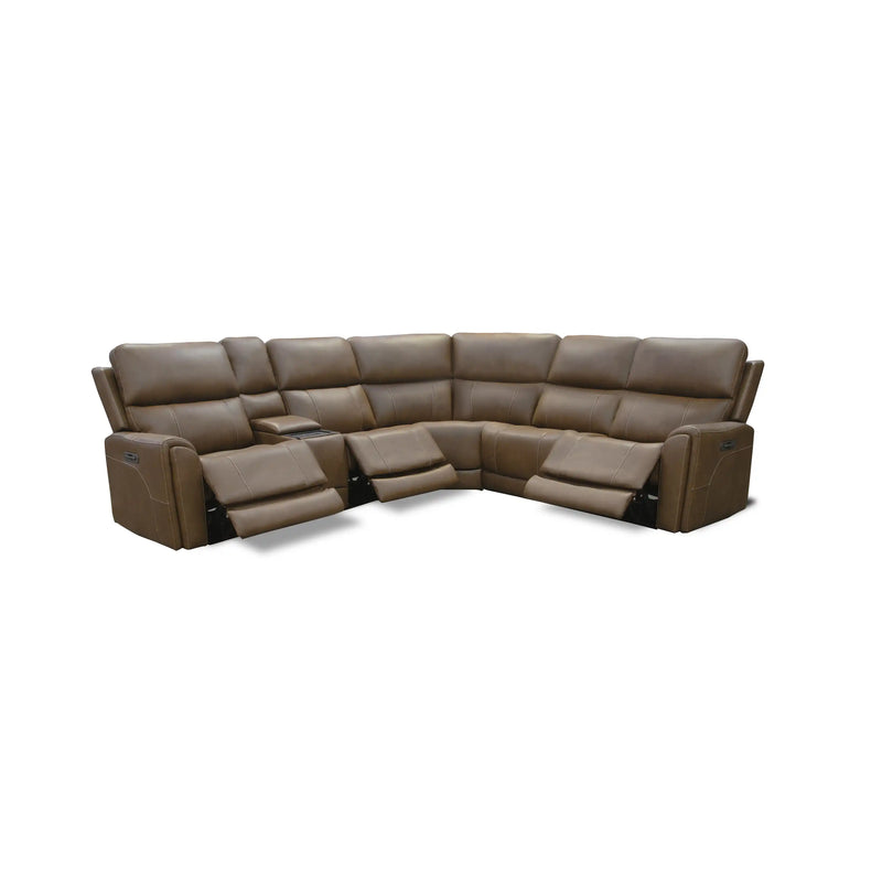 Owen Brown 6 Piece Triple Power Immersive Audio Sectional - The Great Escape