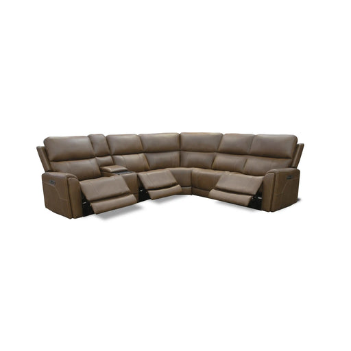Owen Brown 6 Piece Triple Power Immersive Audio Sectional - The Great Escape