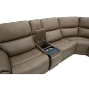 Owen Brown 6 Piece Triple Power Immersive Audio Sectional - The Great Escape