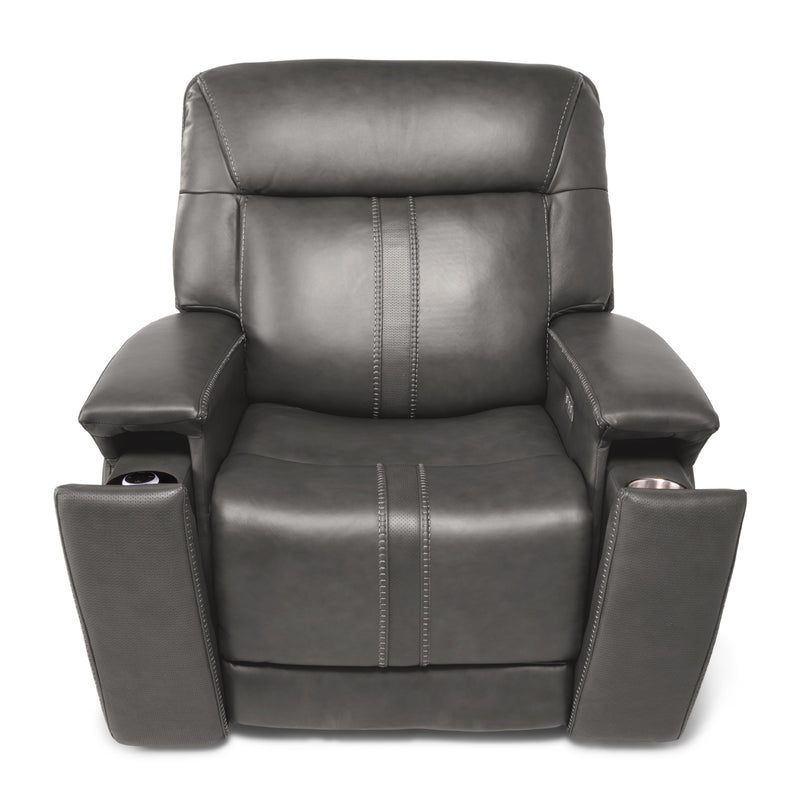 Nova Grey Immersive Audio Recliner Cup Holders Front The Great Escape