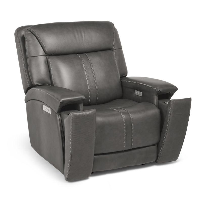 Nova Grey Immersive Audio Recliner Cup Holders Side The Great Escape