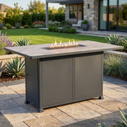 42" X 72" Urban Counter Height Fire Table W/ Lid - The Great Escape