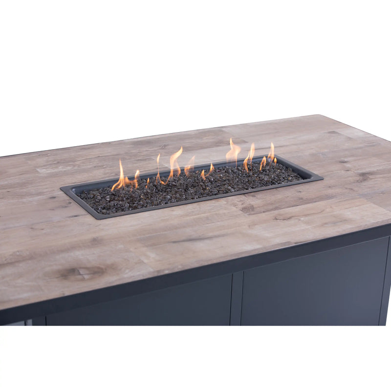 42" X 72" Urban Counter Height Fire Table W/ Lid - The Great Escape