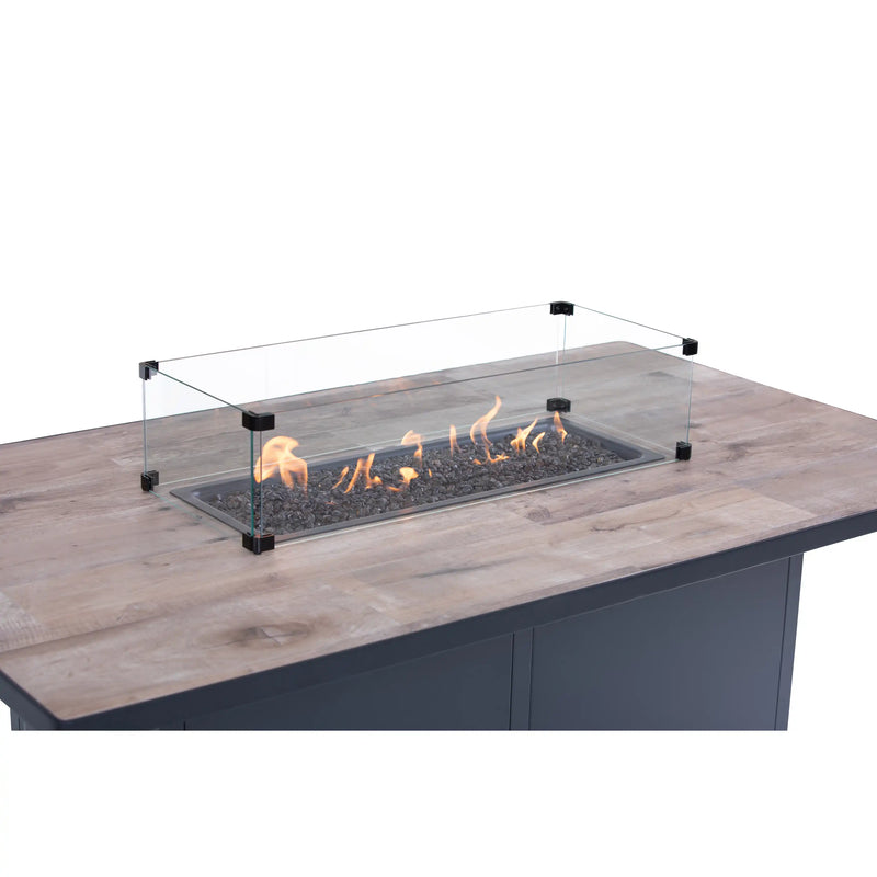 42" X 72" Urban Counter Height Fire Table W/ Lid - The Great Escape