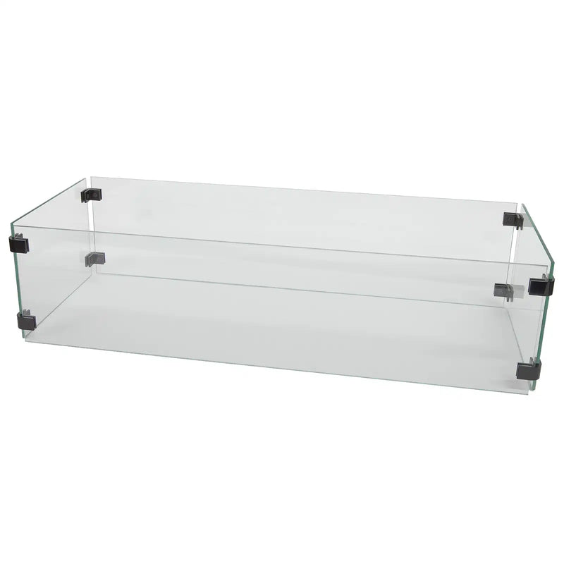 10" x 30" Rectangle Glass Wind Guard - The Great Escape