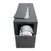 25"x65" Forma Modern Fire Table W/ Lid - The Great Escape