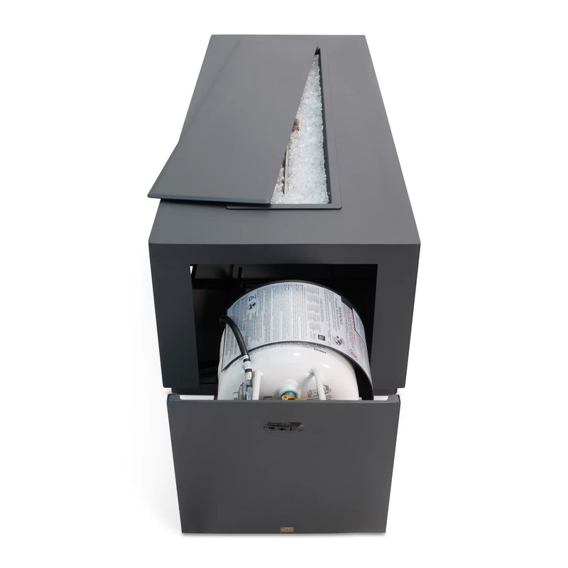 25"x65" Forma Modern Fire Table W/ Lid - The Great Escape