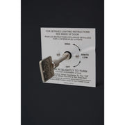 25"x65" Forma Modern Fire Table W/ Lid - The Great Escape