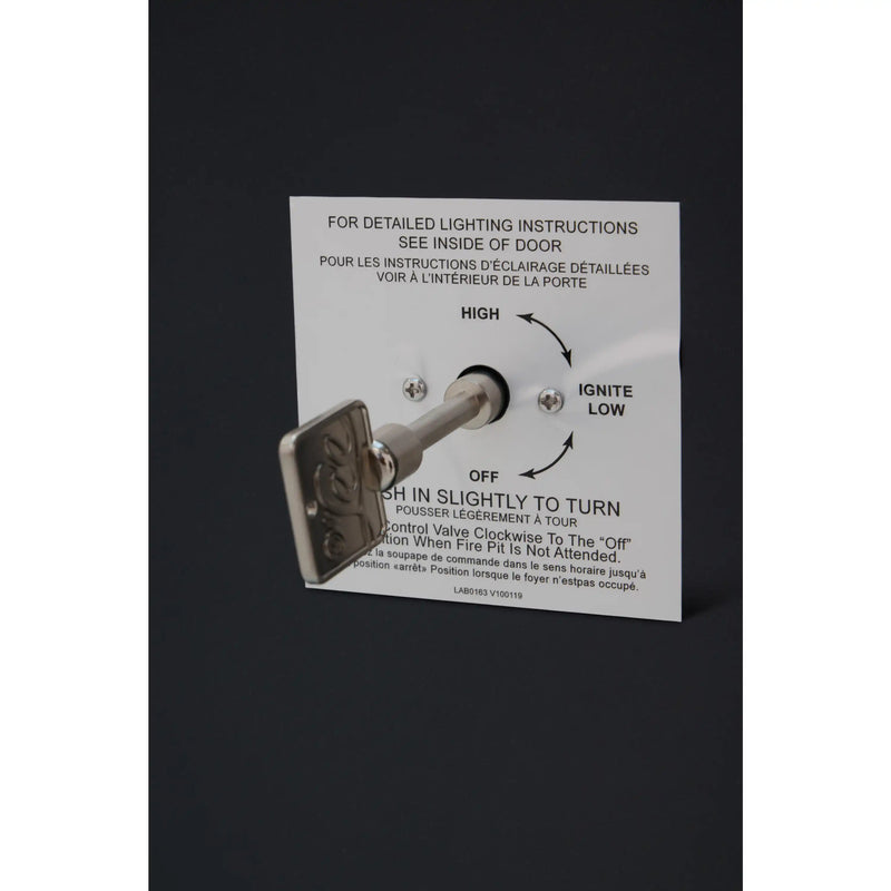 25"x65" Forma Modern Fire Table W/ Lid - The Great Escape