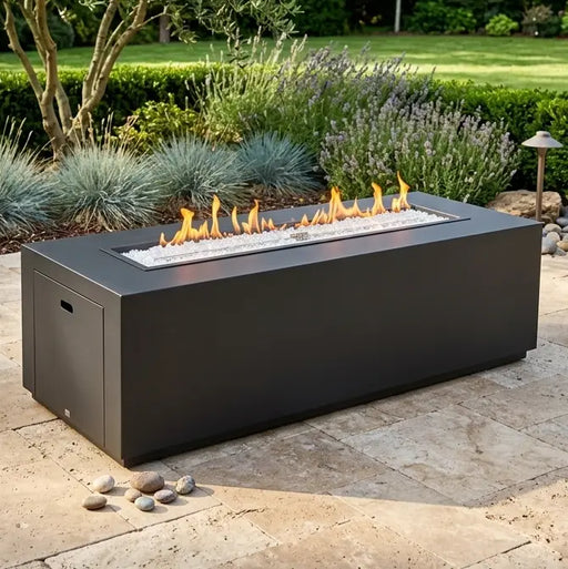 25"x65" Forma Modern Fire Table W/ Lid - The Great Escape