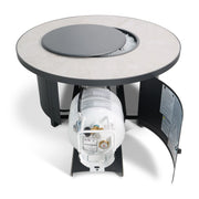 42" Capri Summit Grey Fire Table W/ Lid - The Great Escape