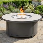 42" Capri Summit Grey Fire Table W/ Lid - The Great Escape