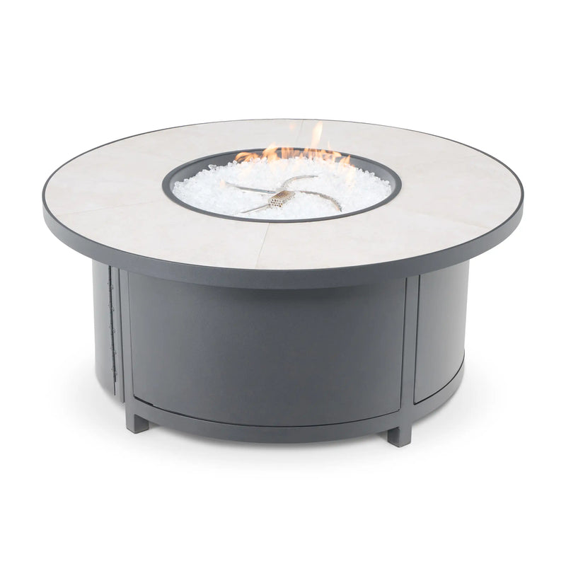42" Capri Summit Grey Fire Table W/ Lid - The Great Escape