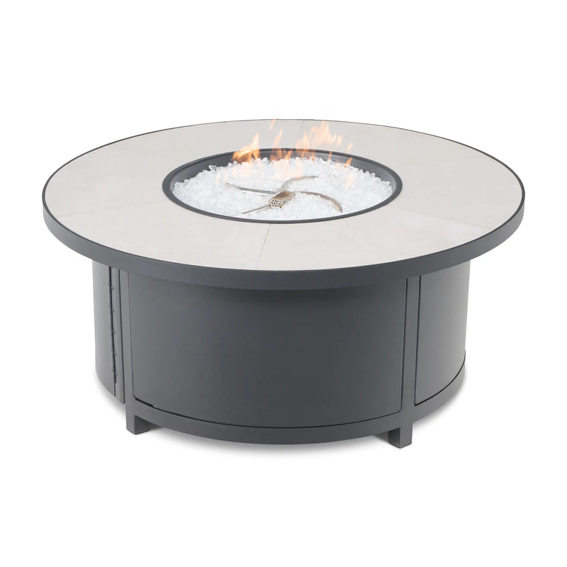 42" Capri Summit Grey Fire Table W/ Lid - The Great Escape