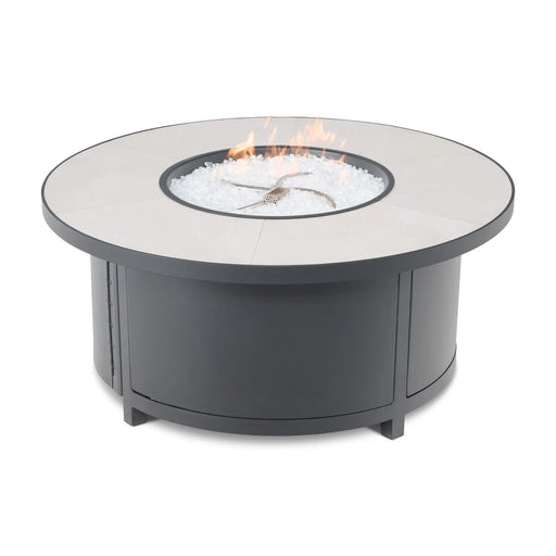 42" Capri Summit Grey Fire Table W/ Lid - The Great Escape