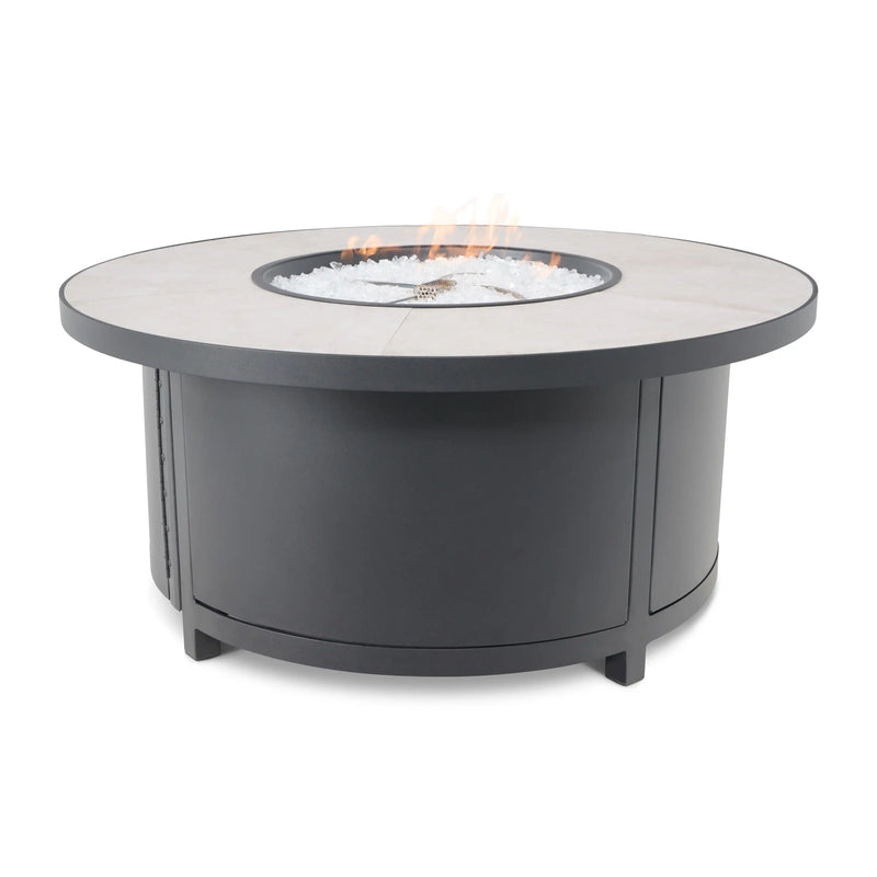 42" Capri Summit Grey Fire Table W/ Lid - The Great Escape