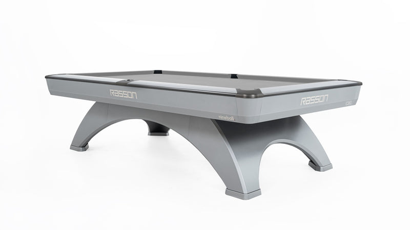 8' OXII Billiard Table - Silver Fluorocarbon - The Great Escape
