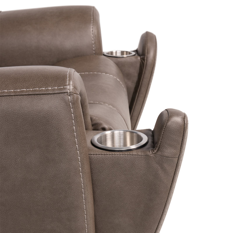 Owen Smoke Power Massage Recliner Cup Holder Detail 1 The Great Escape