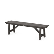 60 Vintage Coffee Farmhouse Backless Bench - The Great Escape