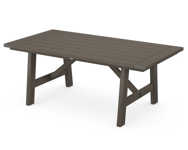 39x75 Inch Rectangle Rustic Farmhouse Dining Table - The Great Escape