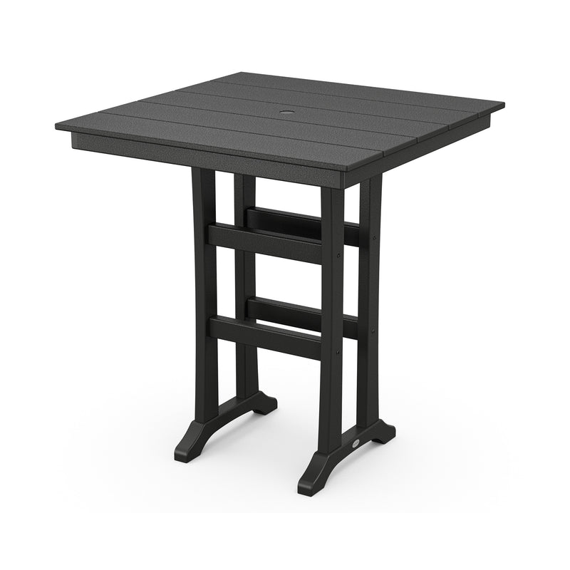 37" Farmhouse Trestle Bar Table - The Great Escape