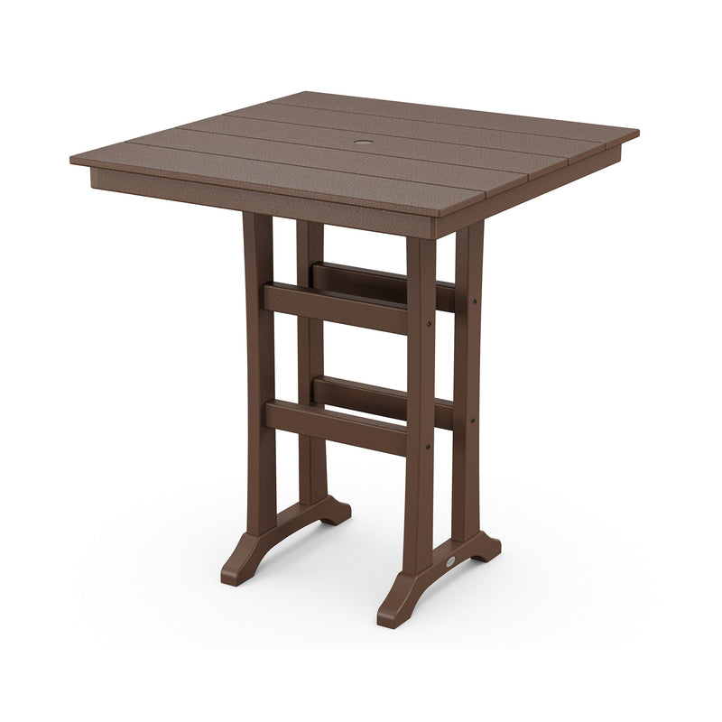 37" Farmhouse Trestle Bar Table - The Great Escape