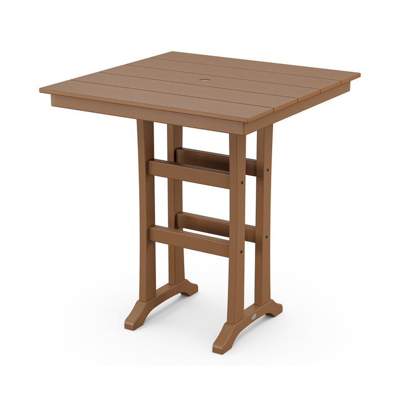 37" Farmhouse Trestle Bar Table - The Great Escape