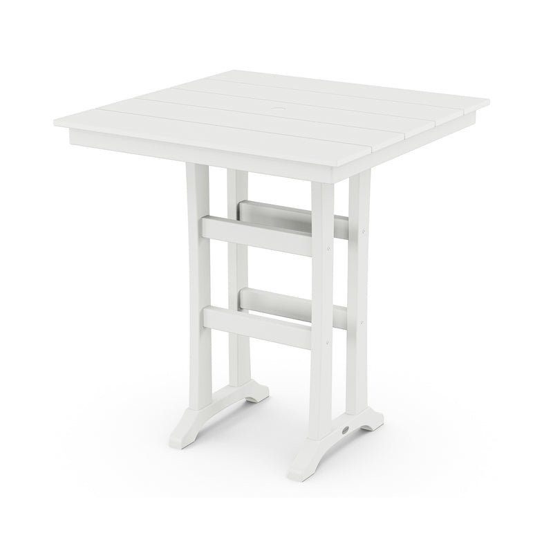 37" Farmhouse Trestle Bar Table - The Great Escape