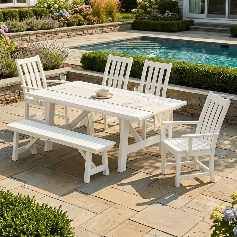 Vineyard 6 Piece Dining Set - The Great Escape