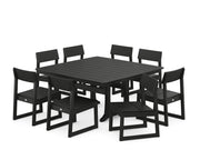 Picture of Edge Side Chair 9 Piece Dining Set W/ Trestle Legs